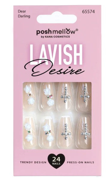 Poshmellow Lavish Desire Press-On Nails – 65574 - ANNS BEAUTY SUPPLY